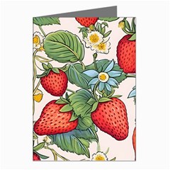Strawberry-fruits Greeting Cards (pkg Of 8)