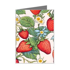 Strawberry-fruits Mini Greeting Card