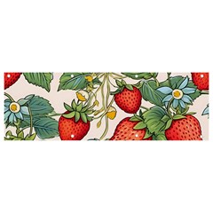 Strawberry-fruits Banner And Sign 9  X 3  by Maspions