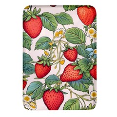 Strawberry-fruits Rectangular Glass Fridge Magnet (4 Pack)