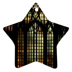 Stained Glass Window Gothic Ornament (star)