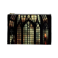 Stained Glass Window Gothic Cosmetic Bag (large)