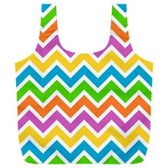 Chevron Pattern Design Texture Full Print Recycle Bag (xxl) by Apen