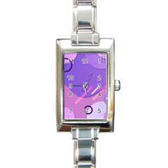 Colorful Labstract Wallpaper Theme Rectangle Italian Charm Watch by Apen