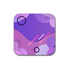 Colorful Labstract Wallpaper Theme Rubber Coaster (square) by Apen