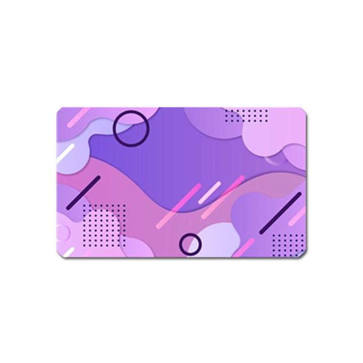 Colorful Labstract Wallpaper Theme Magnet (Name Card)