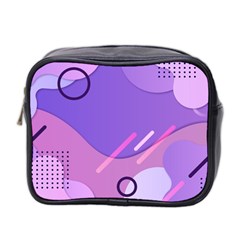 Colorful Labstract Wallpaper Theme Mini Toiletries Bag (two Sides)