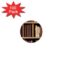 Books Bookshelves Office Fantasy Background Artwork Book Cover Apothecary Book Nook Literature Libra 1  Mini Buttons (100 Pack) 