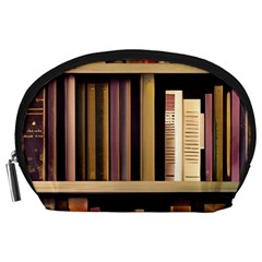 Books Bookshelves Office Fantasy Background Artwork Book Cover Apothecary Book Nook Literature Libra Accessory Pouch (large) by Posterlux