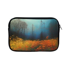 Wildflowers Field Outdoors Clouds Trees Cover Art Storm Mysterious Dream Landscape Apple Ipad Mini Zipper Cases by Posterlux