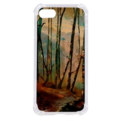 Woodland Woods Forest Trees Nature Outdoors Mist Moon Background Artwork Book Iphone Se by Posterlux