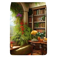 Room Interior Library Books Bookshelves Reading Literature Study Fiction Old Manor Book Nook Reading Removable Flap Cover (s) by Posterlux