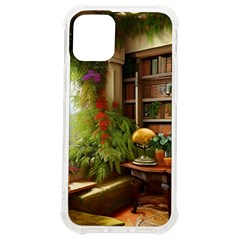 Room Interior Library Books Bookshelves Reading Literature Study Fiction Old Manor Book Nook Reading Iphone 12 Mini Tpu Uv Print Case	 by Posterlux