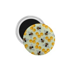 Bees Pattern Honey Bee Bug Honeycomb Honey Beehive 1 75  Magnets
