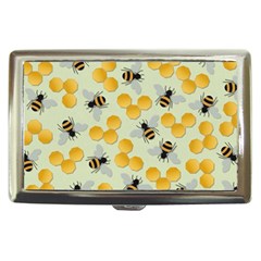 Bees Pattern Honey Bee Bug Honeycomb Honey Beehive Cigarette Money Case