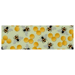 Bees Pattern Honey Bee Bug Honeycomb Honey Beehive Banner And Sign 9  X 3 