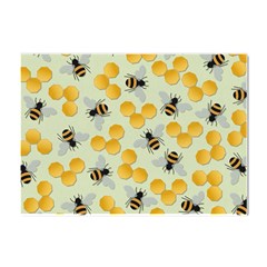 Bees Pattern Honey Bee Bug Honeycomb Honey Beehive Crystal Sticker (a4)