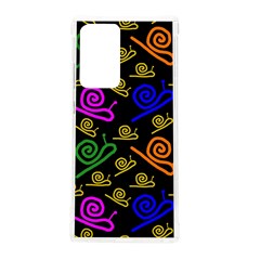 Pattern Repetition Snail Blue Samsung Galaxy Note 20 Ultra Tpu Uv Case by Maspions