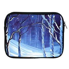 Landscape Outdoors Greeting Card Snow Forest Woods Nature Path Trail Santa s Village Apple Ipad 2/3/4 Zipper Cases by Posterlux