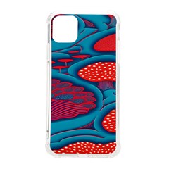 Vintage Ornate Mushroom Leafage Wallpaper Iphone 11 Pro Max 6 5 Inch Tpu Uv Print Case by Apen