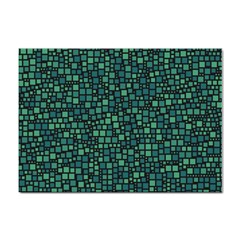 Squares Cubism Geometric Background Sticker A4 (100 Pack) by Maspions