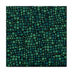 Squares Cubism Geometric Background Face Towel