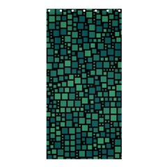 Squares Cubism Geometric Background Shower Curtain 36  X 72  (stall) 