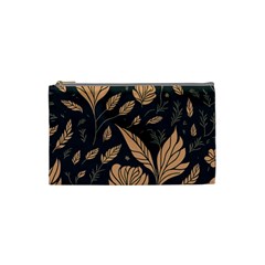 Background Pattern Leaves Texture Cosmetic Bag (small)