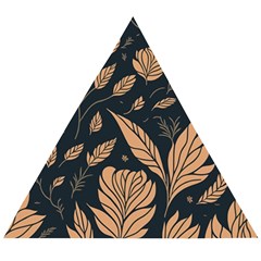 Background Pattern Leaves Texture Wooden Puzzle Triangle