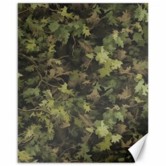 Green Camouflage Military Army Pattern Canvas 16  X 20 