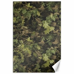 Green Camouflage Military Army Pattern Canvas 24  X 36 