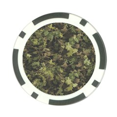 Green Camouflage Military Army Pattern Poker Chip Card Guard (10 Pack)