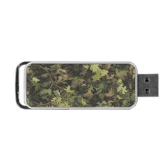 Green Camouflage Military Army Pattern Portable Usb Flash (two Sides)