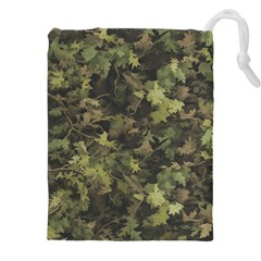 Green Camouflage Military Army Pattern Drawstring Pouch (4xl)