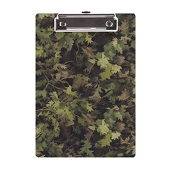 Green Camouflage Military Army Pattern A5 Acrylic Clipboard by Maspions