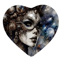 Woman In Space Ornament (heart)