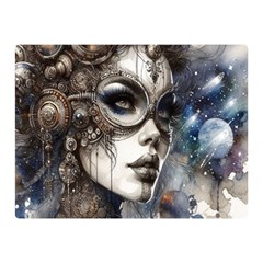 Woman In Space Two Sides Premium Plush Fleece Blanket (mini) by CKArtCreations