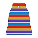 Stripes Pattern Design Lines Bell Ornament (Two Sides) Front