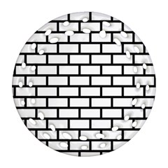 Bricks Wall Pattern Seamless Ornament (round Filigree) by Maspions