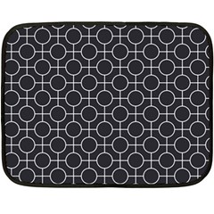 Geometric Pattern Design White Fleece Blanket (mini)