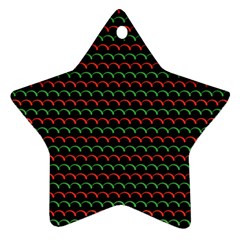 Geometric Pattern Design Line Star Ornament (two Sides)