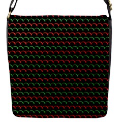 Geometric Pattern Design Line Flap Closure Messenger Bag (s) by Maspions