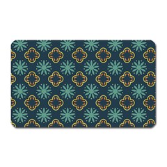 Flowers Pattern Design Abstract Magnet (rectangular) by Maspions