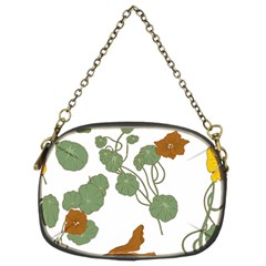 Nasturtium Flowers Plant Leaves Chain Purse (two Sides)