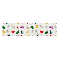 Snails Butterflies Pattern Seamless Banner And Sign 4  X 1 