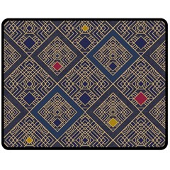 Pattern Seamless Antique Luxury Two Sides Fleece Blanket (medium)