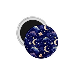 Night Moon Seamless 1 75  Magnets