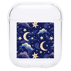 Night Moon Seamless Hard Pc Airpods 1/2 Case by Maspions