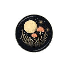 Flowers Space Hat Clip Ball Marker (10 Pack)