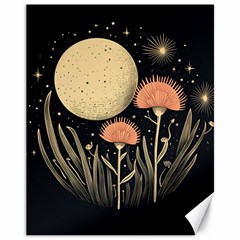 Flowers Space Canvas 11  X 14  by Maspions